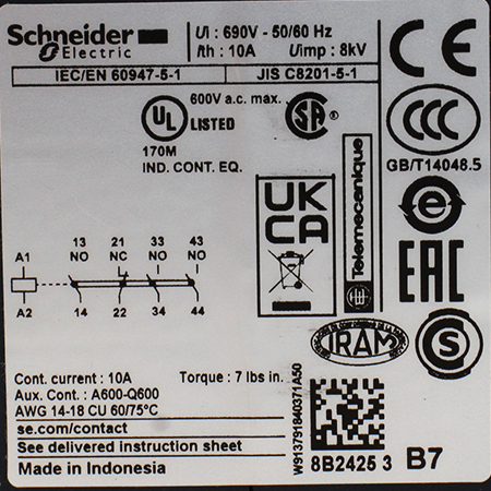 CA2KN31B7 Реле промежуточное Schneider Electric